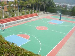 泉州市73889部隊(duì)硅PU籃球場 