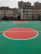 武漢江夏消防支隊(duì)硅pu籃球場燈光籃球架